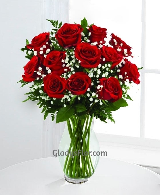 Ramo de 12 Rosas | Enviar Rosas Rojas | Floristería Gladys Flor